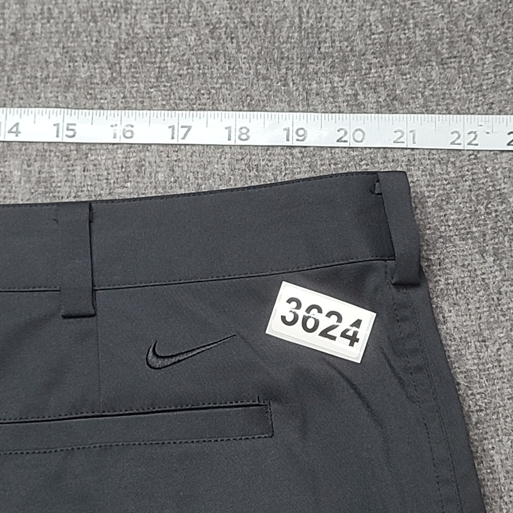 Nike Golf Shorts Mens 40 Black Excellent Dri-FIT Flat Front Stretch Performance - Picture 8 of 8